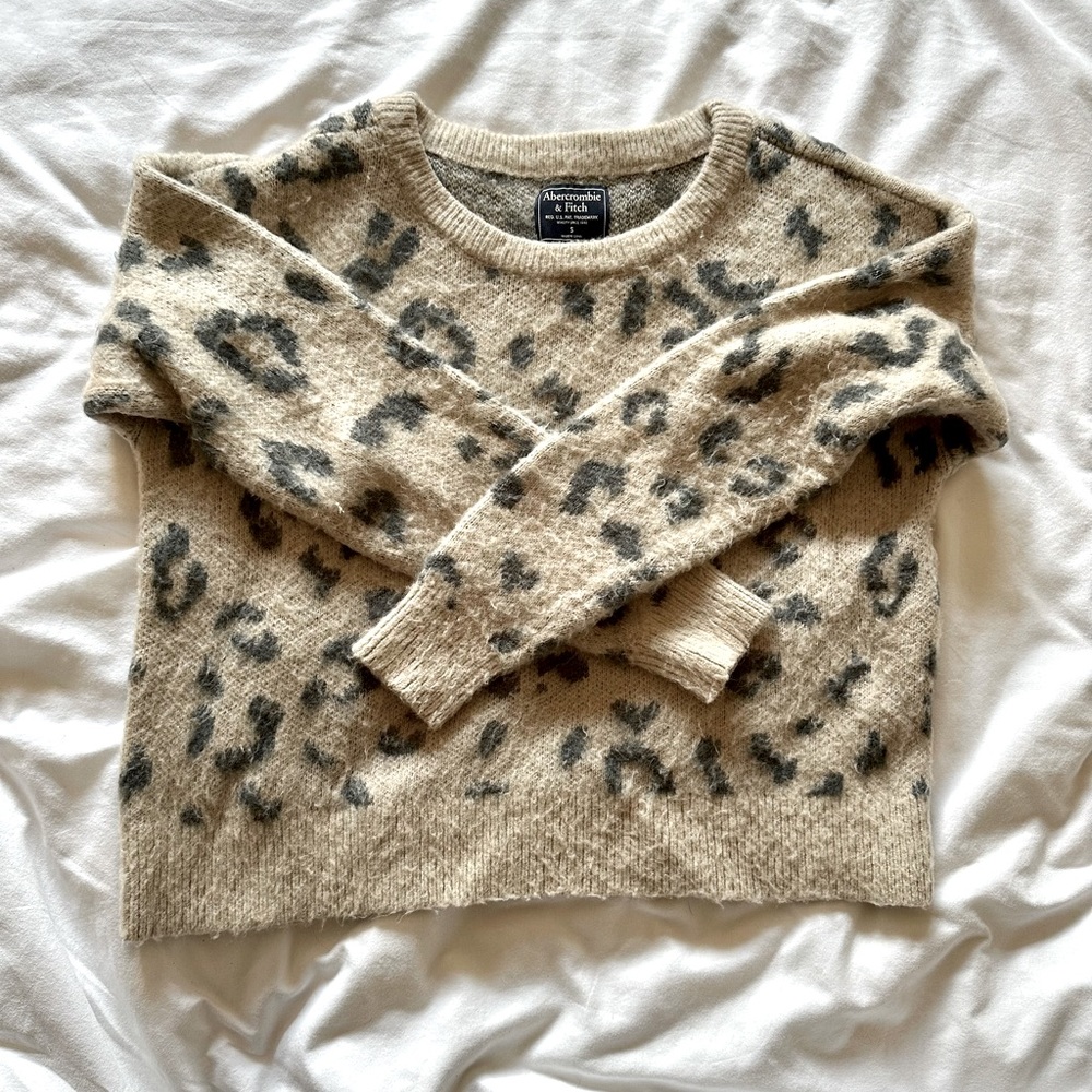 A&F leopard print sweater